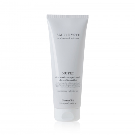 AMETHYSTE NUTRI RICH NUTRITIVE REPAIR MASK Интенсивная питательная
восстанавливающая маска для всех типов повреждённых волос 250ml

